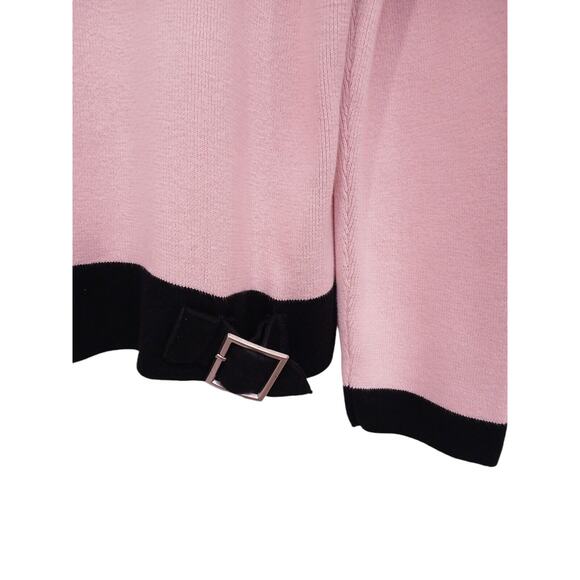 Y2k Sweater Sz PL PINK Knit Pullover Corporate Old Money Chic Career Vintage - Picture 7 of 13